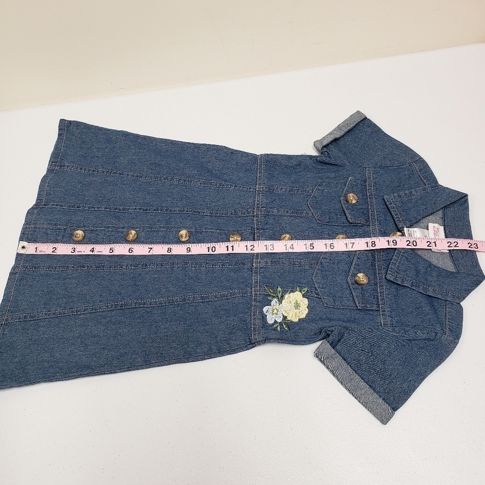 Little Lass Girls Denim Blue Jean Dress Size 5 - Picture 7 of 9